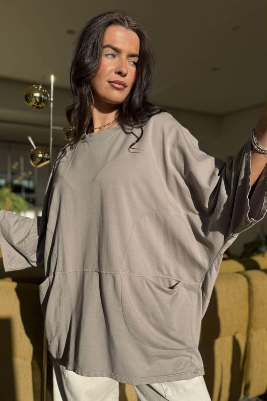 Lagen Nola Oversized Sweat Mocha